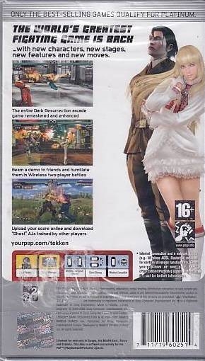 Tekken Dark Resurrection Platinum - PSP Spil (Genbrug)